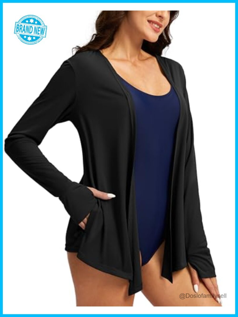 UPF 50+ Sun Shirt Long Sleeve UV Protection Cardigan with Pockets